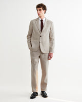 wax london men's Fintry - Natural Linen Single-Breasted Blazer