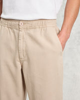 wax london men's Kurt - Stone Organic Cotton Trousers
