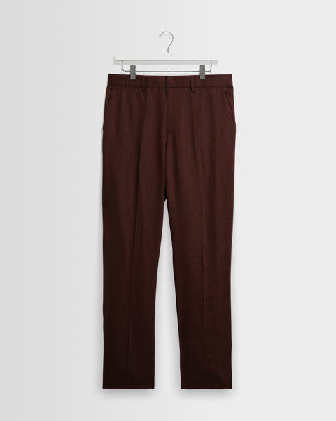 Alp - Merlot Linen Trousers