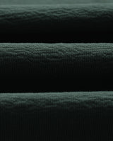 wax london men's Dean - Bottle Green Textured Organic Cotton T-Shirt