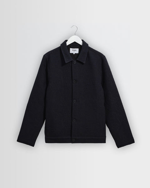 Iggy - Navy And Black Tonal Jacquard Jacket