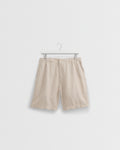 Kurt - Beige Washed Linen Shorts