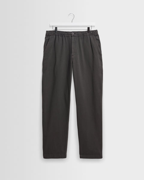 Kurt - Charcoal Organic Cotton Twill Trouser