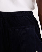 wax london men's Kurt - Navy Cotton Corduroy Trouser