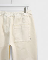 wax london men's Kurt - Off White Organic Cotton Trousers