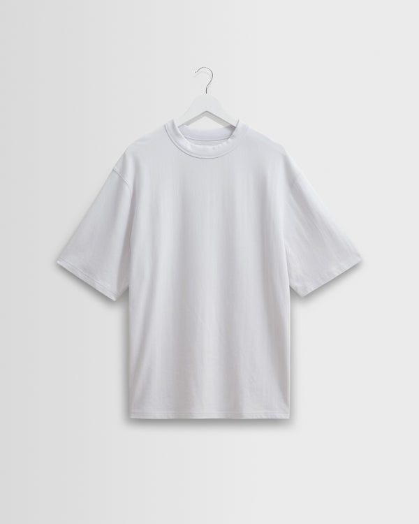 wax london men's Milton - White Organic Compact Cotton T-Shirt