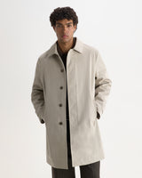 wax london men's Navarino - Stone Water Repellent Twill Mac