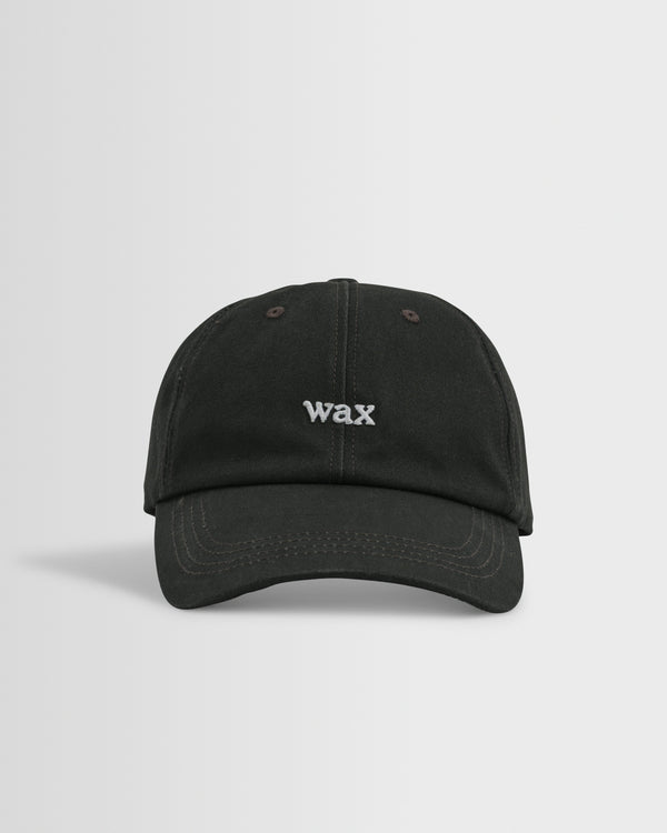 wax london men's Spencer - Washed Black Cotton Sports Cap