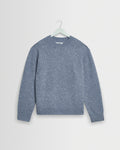 Wilde - Pale Blue Fluffy Wool Crewneck