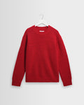 Wilde - Red Fluffy Wool Crewneck